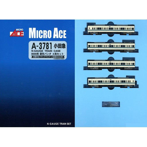 【新品】【お取り寄せ】[RWM] A3781 小田急8000形 菱形パンタ 4両セット(動力付き) Nゲージ 鉄道模型 MICRO ACE(マイクロエース)(20220409)