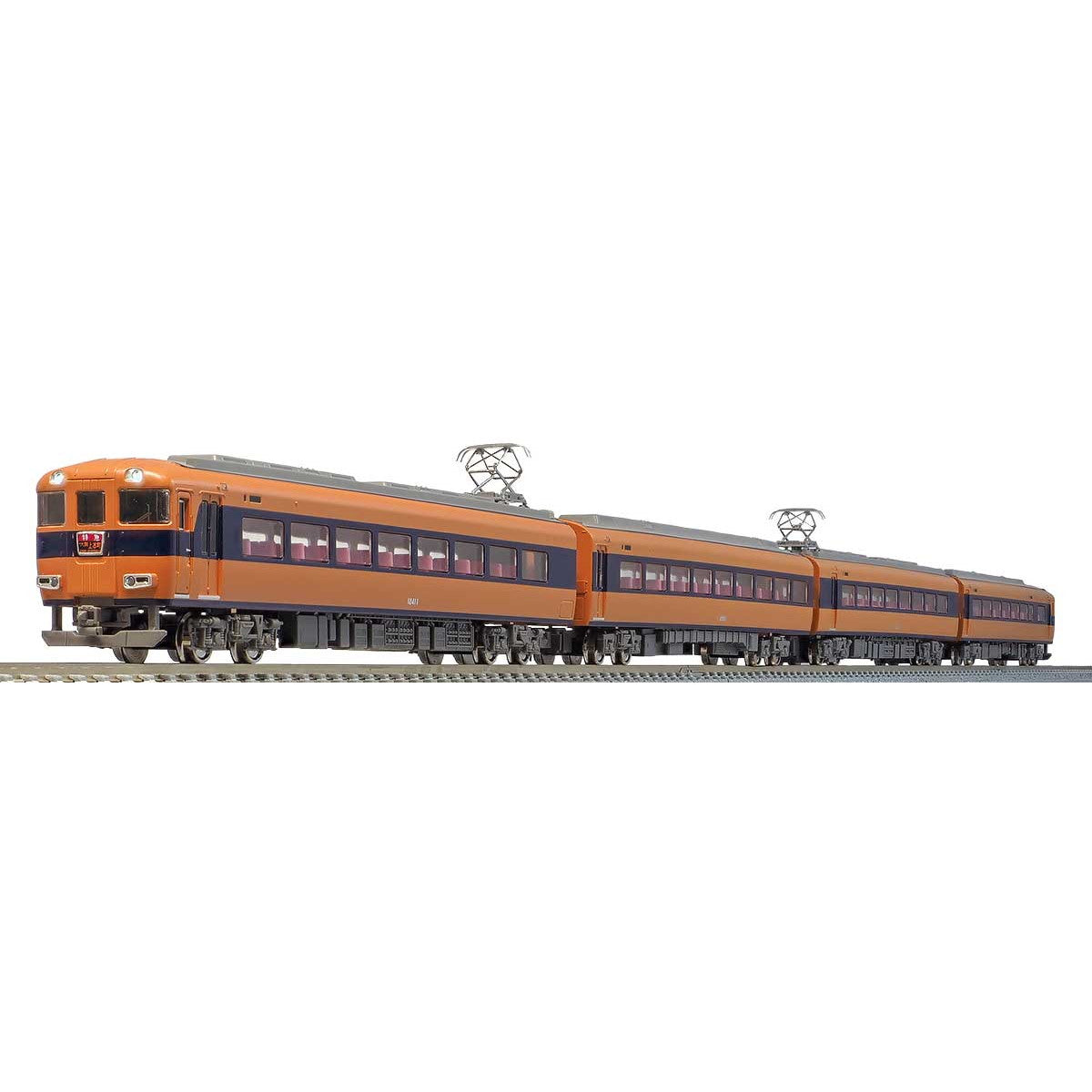 【新品即納】[RWM] 30463 近鉄12410系(12411編成・旧塗装・喫煙室付き・貫通路開扉パーツ付き) 基本4両編成セット(動力付き) Nゲージ 鉄道模型 GREENMAX(グリーンマックス) (20220316)