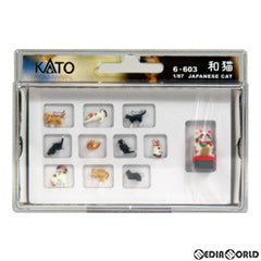 【新品】【お取り寄せ】[RWM] 6-603 フィギュアニマル 日本の動物 1/87 和猫 HOゲージ 鉄道模型 KATO(カトー)(20211127)