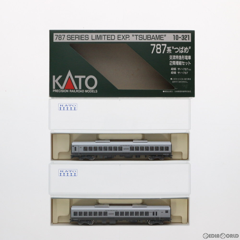 【中古即納】[RWM] 10-321 787系 『つばめ』 交流特急形電車 2両増結セット(動力無し) Nゲージ 鉄道模型 KATO(カトー) (20000630)