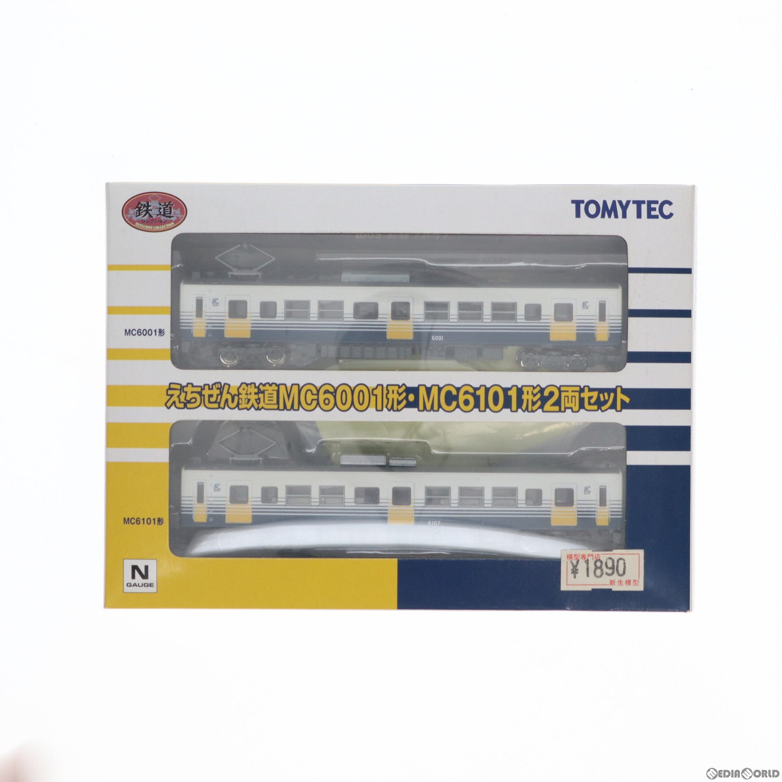 【中古即納】[RWM] 214359 鉄道コレクション(鉄コレ) えちぜん鉄道 MC6001形・MC6101形(2両セット)(動力無し) Nゲージ 鉄道模型 TOMYTEC(トミーテック)(20081031)
