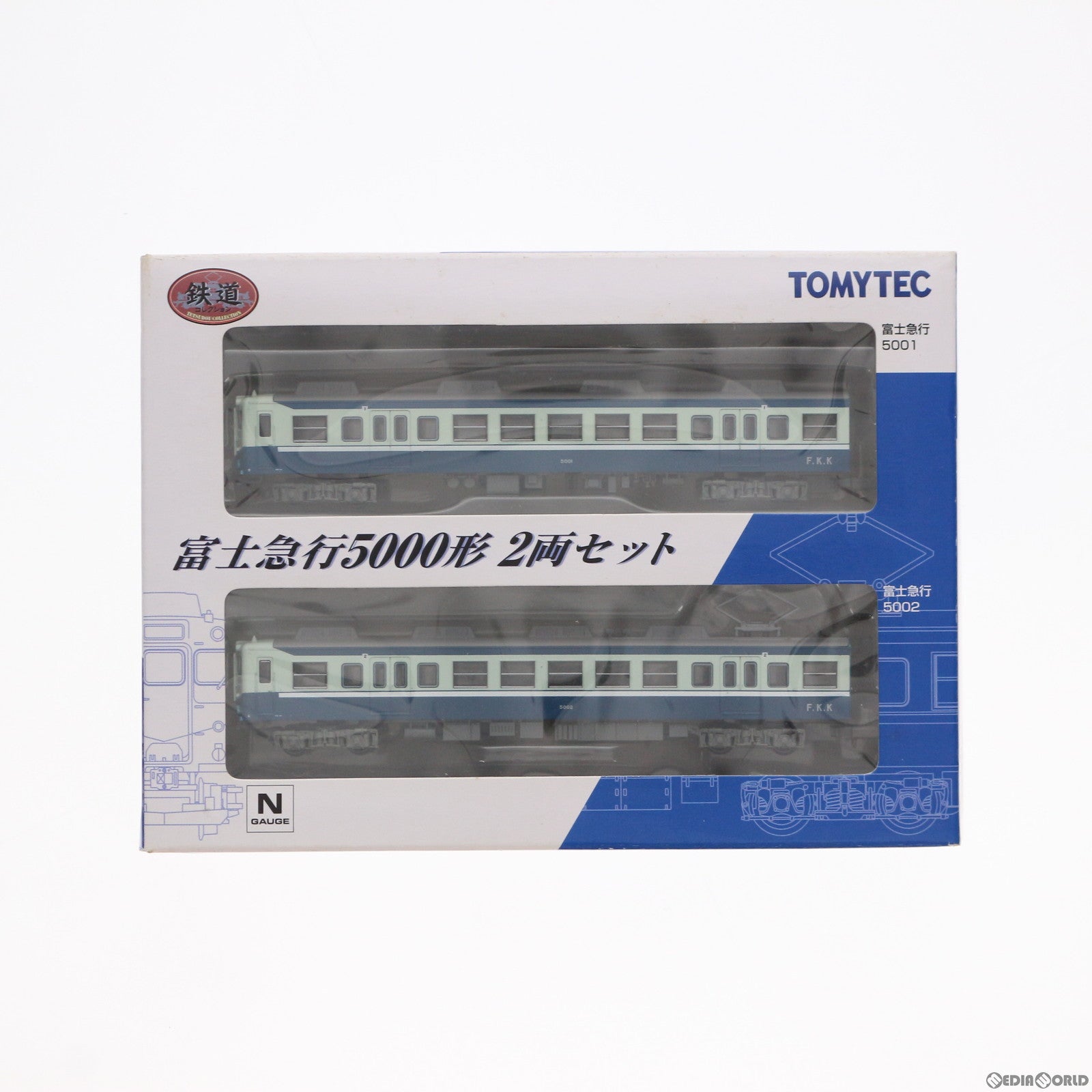 【中古即納】[RWM] 225041 鉄道コレクション(鉄コレ) 富士急行5000形 2両セット(オリジナルカラー)(動力無し) Nゲージ 鉄道模型 TOMYTEC(トミーテック)(20100630)