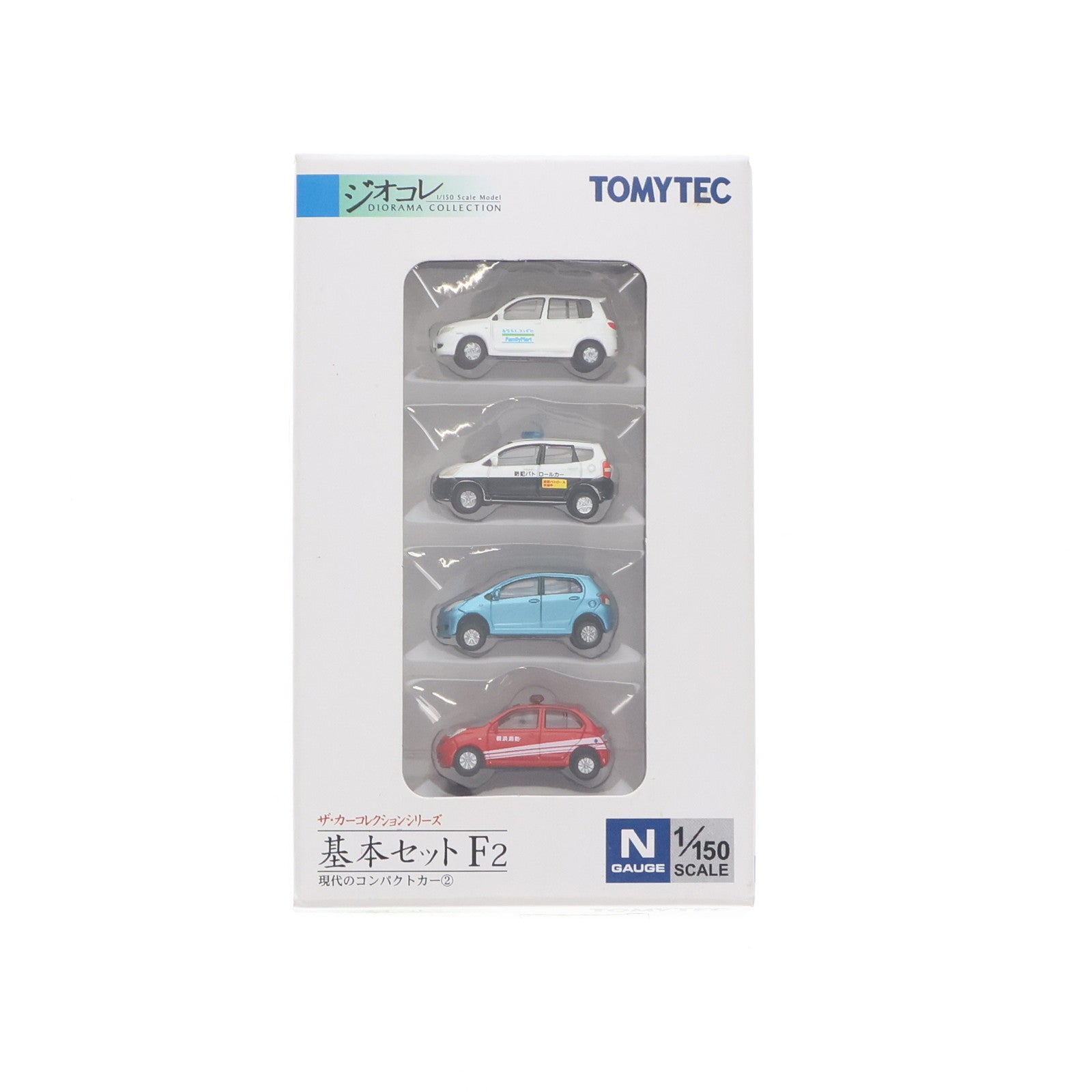 【中古即納】[RWM] 223184 ザ・カーコレクション 基本セットF2 現代のコンパクトカー(2) 4台入 Nゲージ 鉄道模型 TOMYTEC(トミーテック)(20090930)