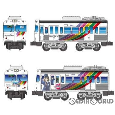 【中古即納】[RWM] 2250672 Bトレインショーティー アルピコ交通 3000形 なぎさTRAIN 2両セット 組み立てキット Nゲージ 鉄道模型 バンダイ(20140810)