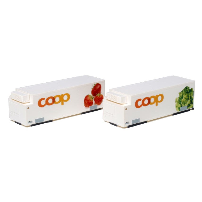 【新品】【お取り寄せ】[RWM] 23-590A COOP 冷蔵コンテナ 2個入 Nゲージ 鉄道模型 KATO(カトー)(20220728)