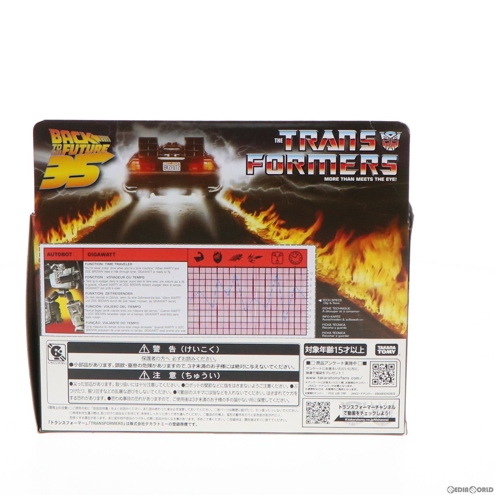 【中古即納】[TOY] GIGAWATT(ギガワット) バック・トゥ・ザ・フューチャー×トランスフォーマー コラボレーティブ2020 完成トイ タカラトミーモール&サイバトロンサテライトショップ限定 タカラトミー(20201017)
