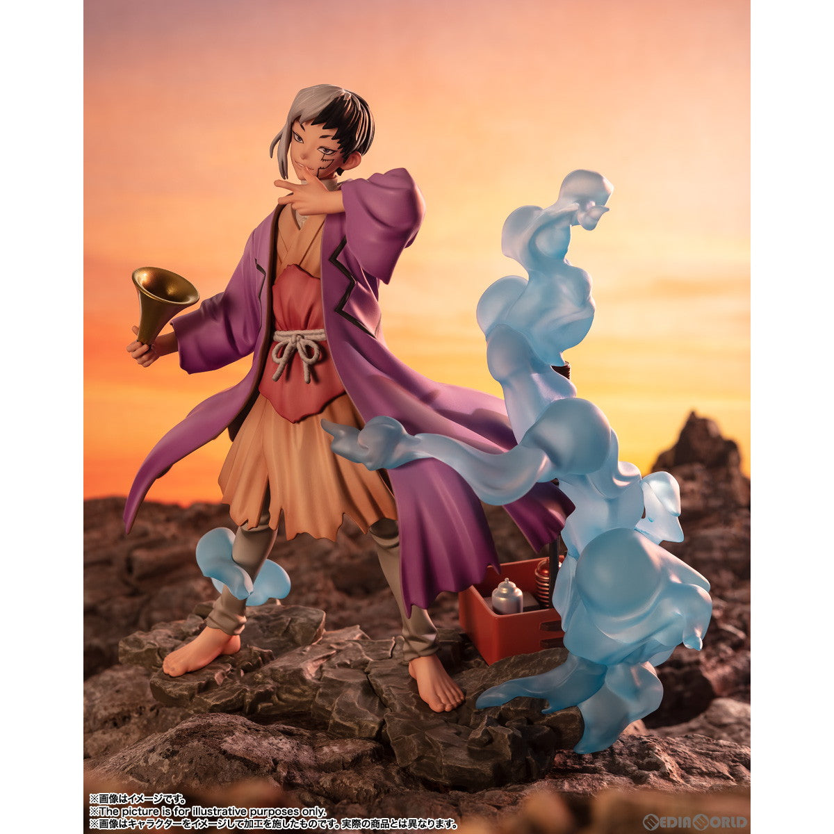 【中古即納】[FIG] フィギュアーツZERO あさぎりゲン Dr.STONE(ドクターストーン) 完成品 フィギュア バンダイスピリッツ(20220917)