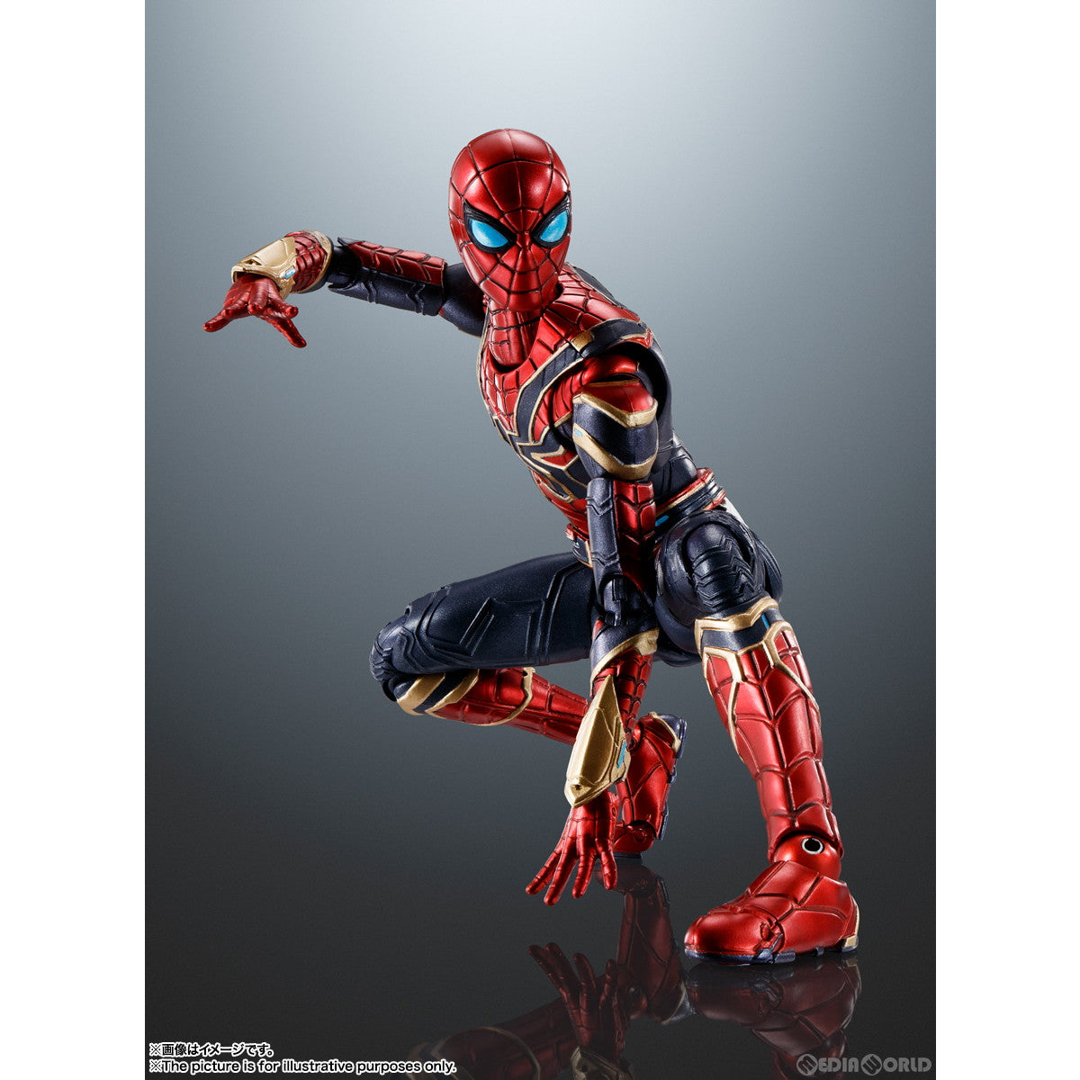 【中古即納】[FIG] S.H.Figuarts(フィギュアーツ) アイアン・スパイダー(スパイダーマン:ノー・ウェイ・ホーム) 完成品 可動フィギュア バンダイスピリッツ(20220827)