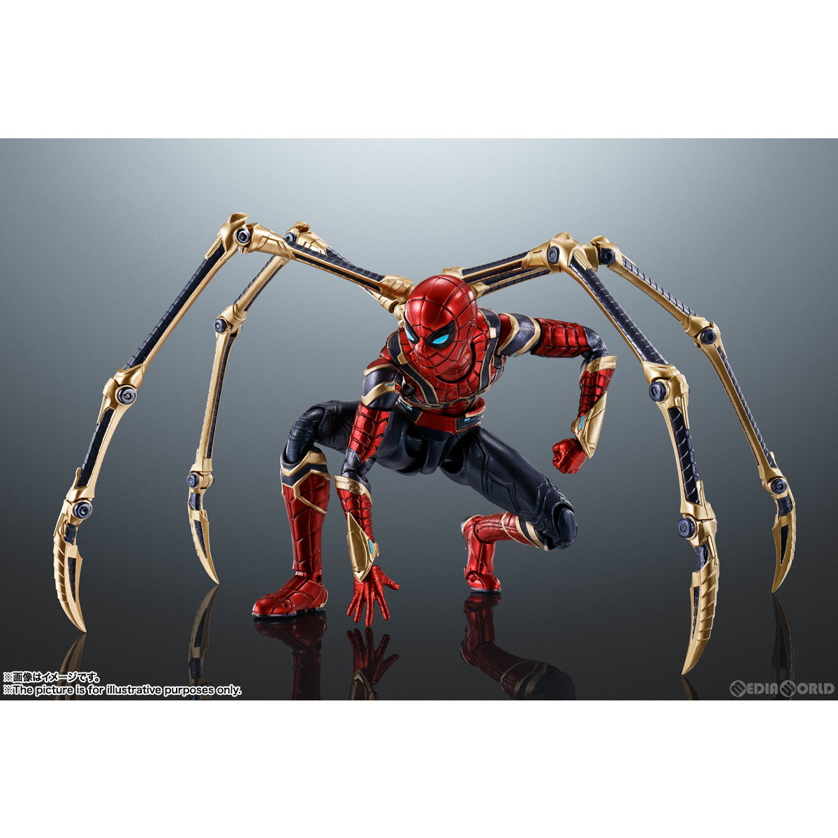 【中古即納】[FIG] S.H.Figuarts(フィギュアーツ) アイアン・スパイダー(スパイダーマン:ノー・ウェイ・ホーム) 完成品 可動フィギュア バンダイスピリッツ(20220827)