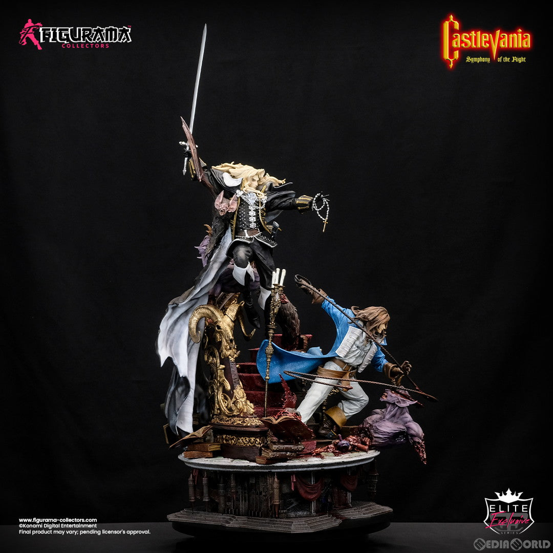 【新品即納】[FIG] A3アートプリント&証明書付属 アルカード & リヒター・ベルモンド 悪魔城ドラキュラX 月下の夜想曲 1/6 エリート スタチュー 完成品 フィギュア フィギュラマコレクターズ(20230630)