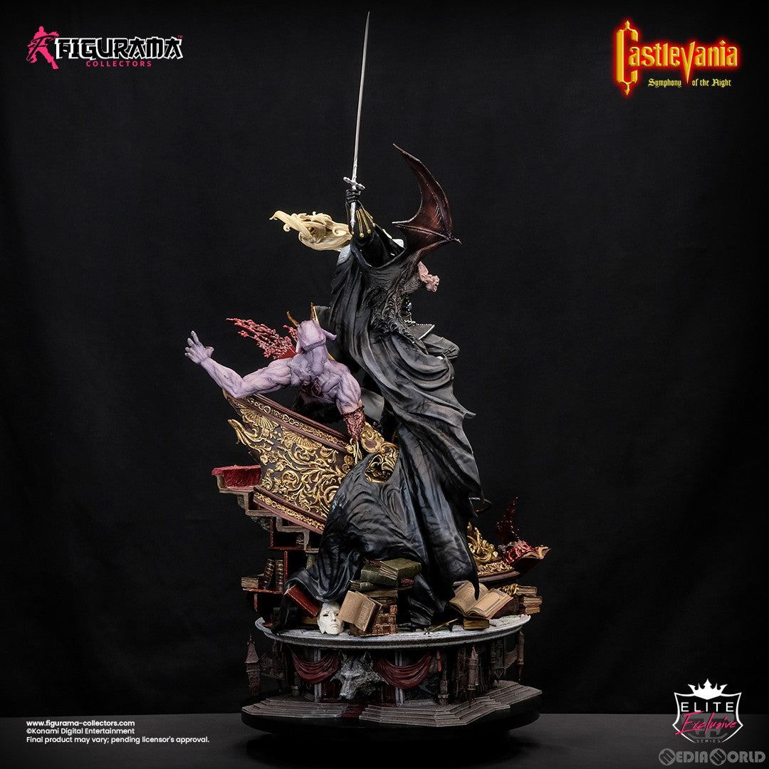 【新品即納】[FIG] A3アートプリント&証明書付属 アルカード & リヒター・ベルモンド 悪魔城ドラキュラX 月下の夜想曲 1/6 エリート スタチュー 完成品 フィギュア フィギュラマコレクターズ(20230630)
