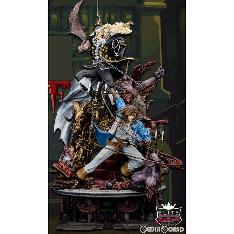 【新品即納】[FIG]A3アートプリント&証明書付属 アルカード & リヒター・ベルモンド 悪魔城ドラキュラX 月下の夜想曲 1/6 エリート  スタチュー 完成品 フィギュア フィギュラマコレクターズ(20230630)