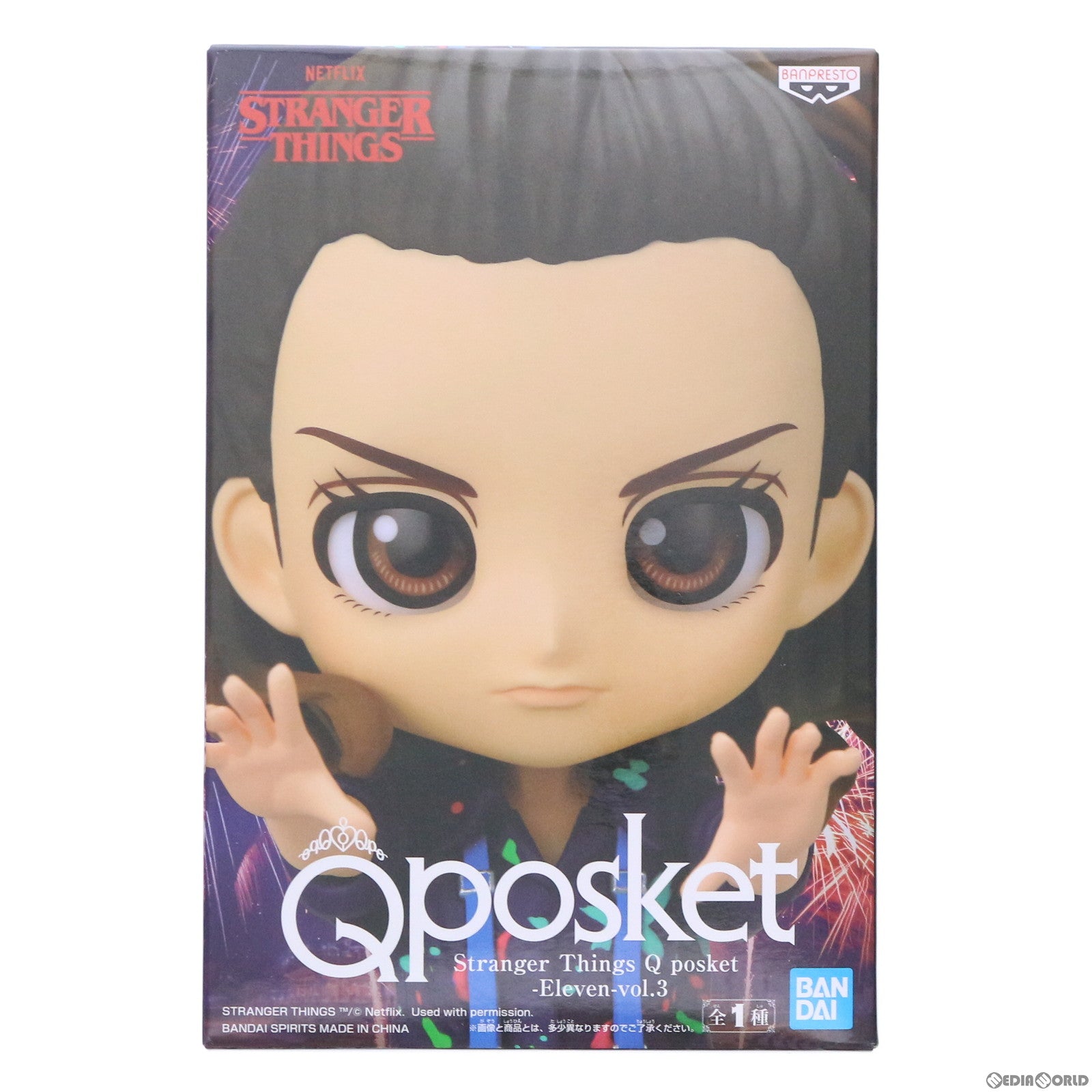 【中古即納】[FIG] イレブン ストレンジャー・シングス 未知の世界 Q posket-Eleven-vol.3 フィギュア プライズ(2612639) バンプレスト(20220420)