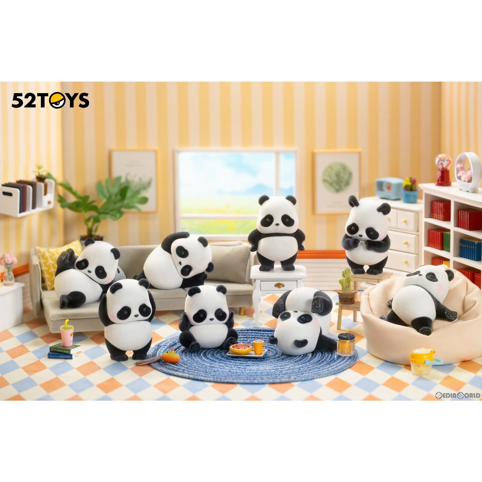 【新品即納】[BOX][FIG] BLINDBOX PANDA ROLL(パンダ ロール) 日常シリーズ 第2弾 トレーディングフィギュア(8個) 52Toys(20231228)