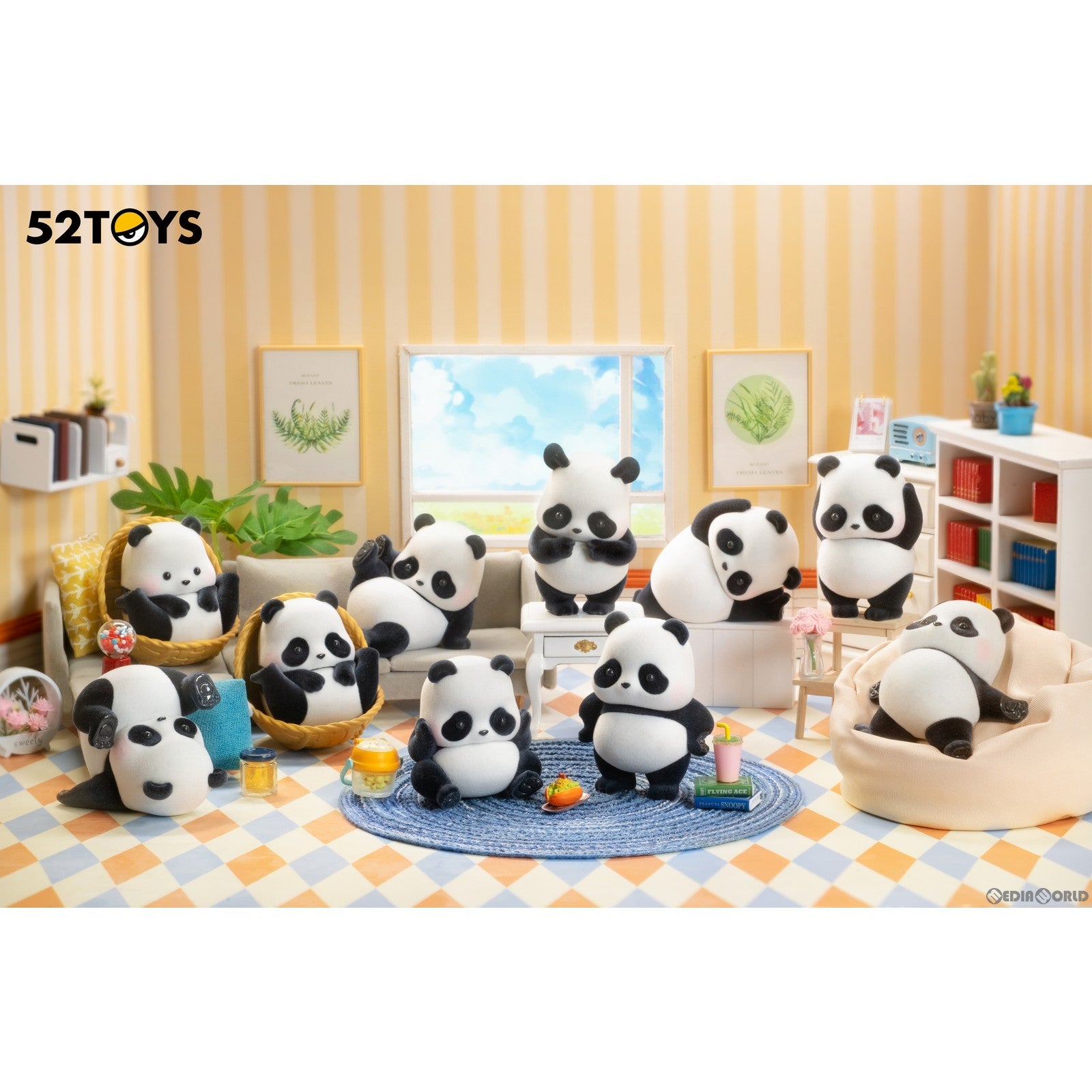 【新品即納】[BOX][FIG] BLINDBOX PANDA ROLL(パンダ ロール) 日常シリーズ 第2弾 トレーディングフィギュア(8個) 52Toys(20231228)