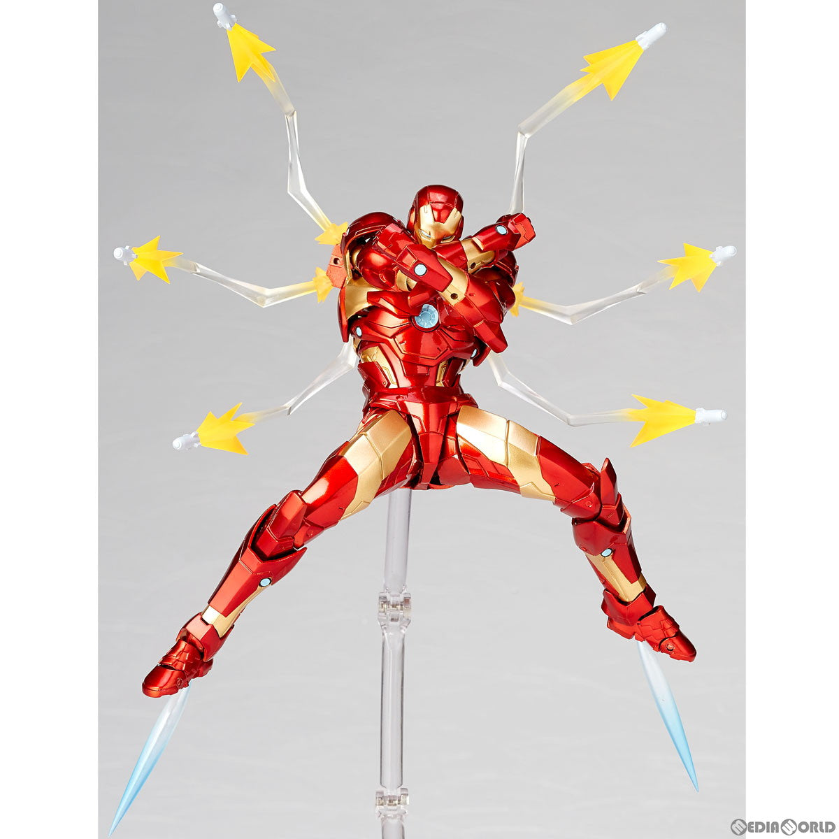 【中古即納】[FIG] (再販)アメイジングヤマグチ No.013 アイアンマン ブリーディングエッジアーマー アベンジャーズ 完成品 可動フィギュア 海洋堂(20221029)