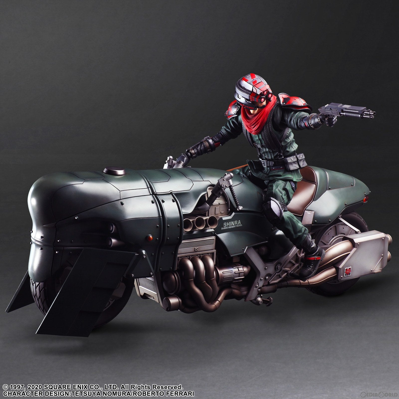 【中古即納】[FIG] PLAY ARTS改(プレイアーツ改) 上級バイク警備兵&バイクセット FINAL FANTASY VII REMAKE(ファイナルファンタジー7 リメイク) 完成品 可動フィギュア スクウェア・エニックス(20240119)