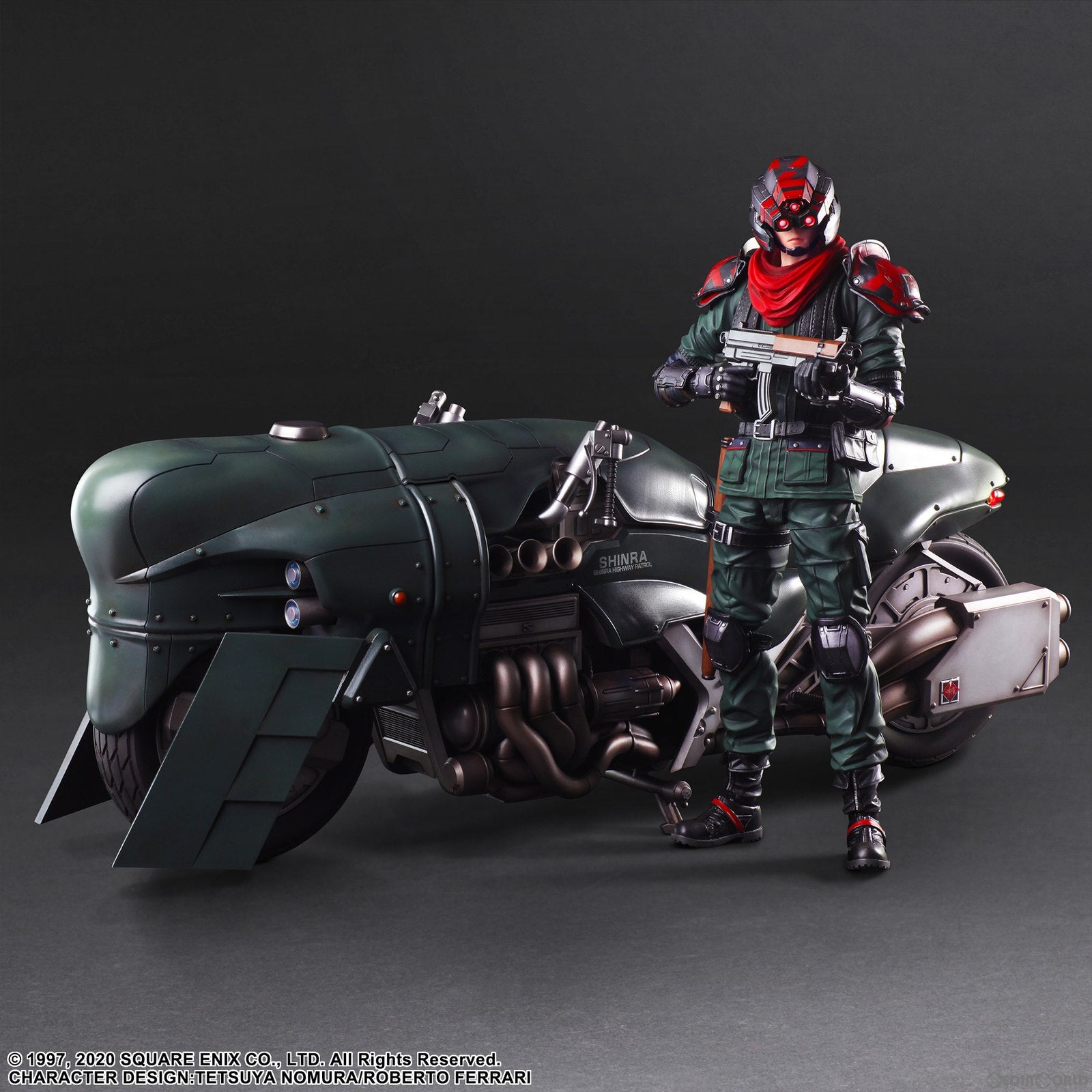 【中古即納】[FIG] PLAY ARTS改(プレイアーツ改) 上級バイク警備兵&バイクセット FINAL FANTASY VII REMAKE(ファイナルファンタジー7 リメイク) 完成品 可動フィギュア スクウェア・エニックス(20240119)