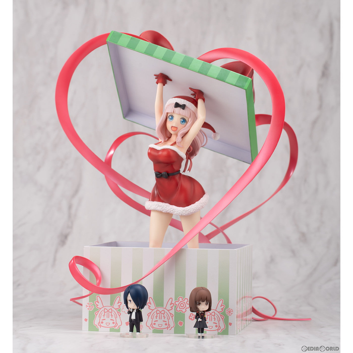 【新品即納】[FIG] 藤原千花(ふじわらちか) クリスマスプレゼントVer. かぐや様は告らせたい？〜天才たちの恋愛頭脳戦〜 1/7 完成品 フィギュア BeBOX(20230630)