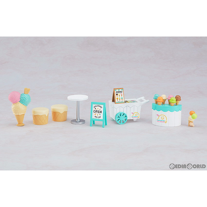 【中古即納】[FIG] (BOX) ねんどろいどもあ パーツコレクション アイスクリームショップ フィギュア用アクセサリ(6個) グッドスマイルカンパニー(20230308)