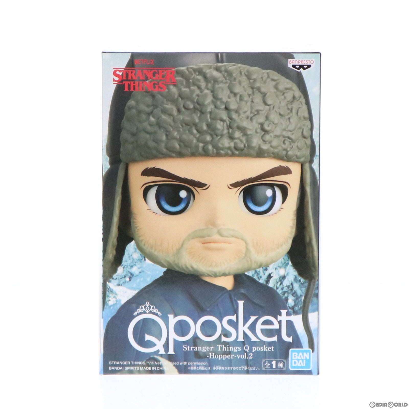 【中古即納】[FIG] ホッパー ストレンジャー・シングス 未知の世界 Q posket-Hopper-vol.2 フィギュア プライズ(2615630) バンプレスト(20220531)