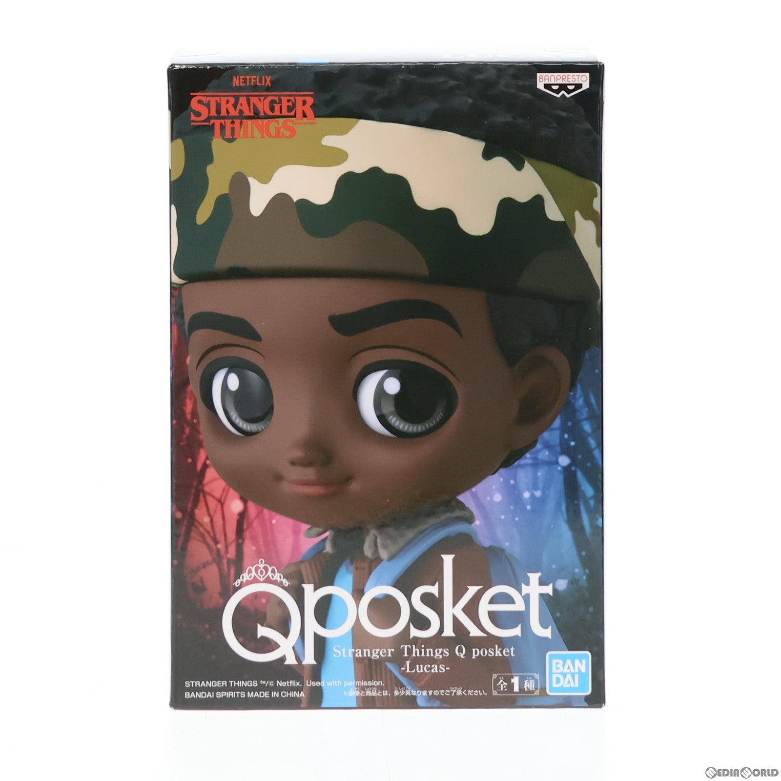 【中古即納】[FIG] ルーカス ストレンジャー・シングス 未知の世界 Q posket-Lucas- フィギュア プライズ(2612637) バンプレスト(20220331)