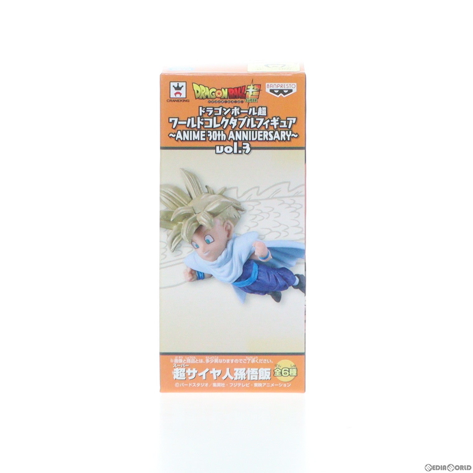 【中古即納】[FIG] 超サイヤ人孫悟飯 ドラゴンボール超(スーパー) ワールドコレクタブルフィギュア～ANIME 30th ANNIVERSARY～vol.3 DRAGON BALL プライズ(36936) バンプレスト(20161208)