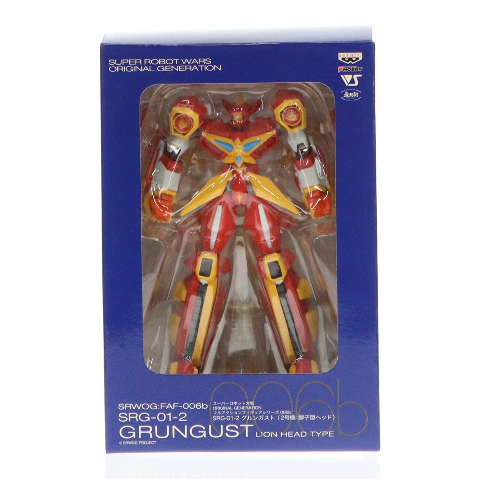 【中古即納】[FIG] SRG-01-2 グルンガスト(2号機:獅子型ヘッド) スーパーロボット大戦OG ORIGINAL GENERATIONS(オリジナルジェネレーションズ) フルアクションフィギュアDXシリーズ FAF-006b プライズ バンプレスト(20101231)