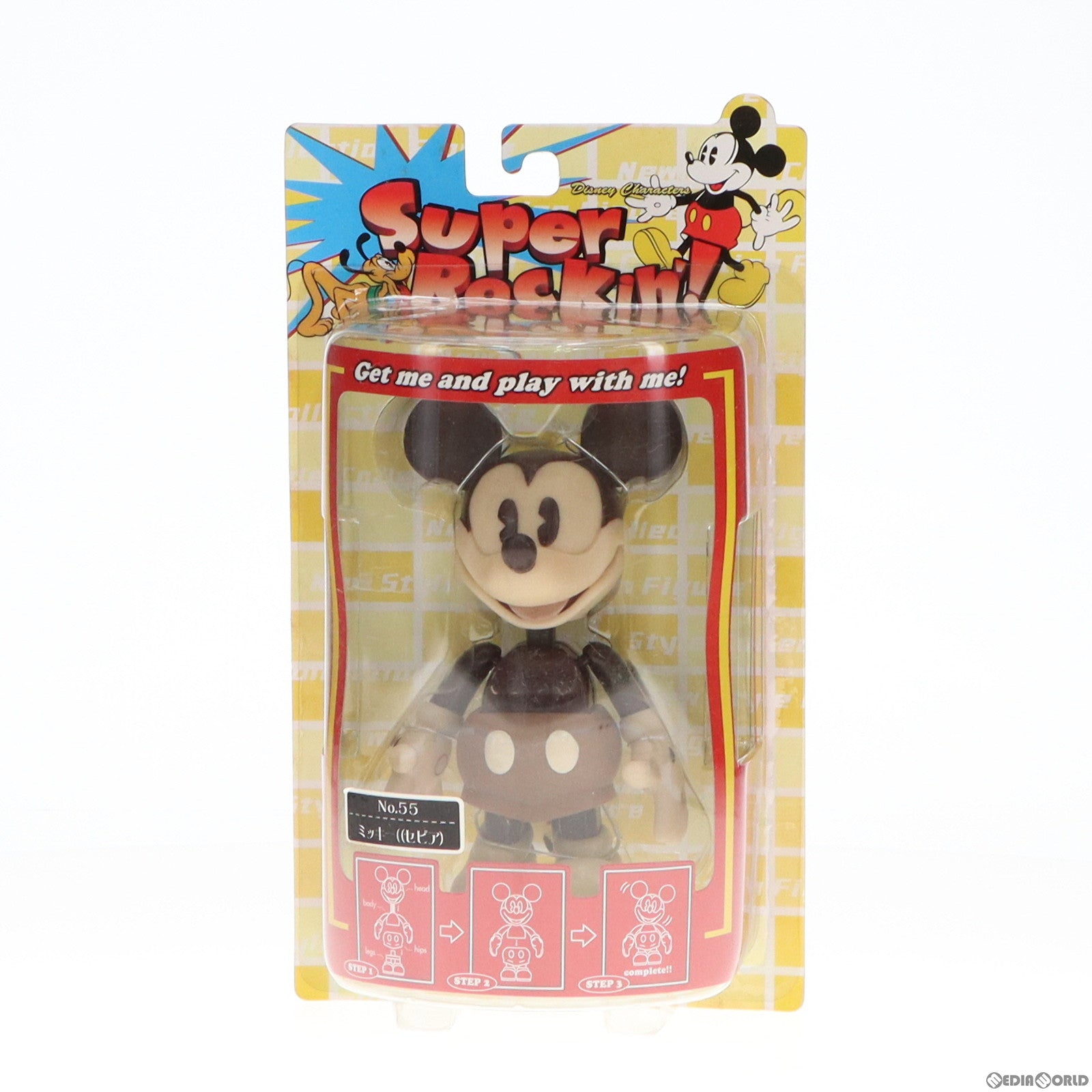 【中古即納】[FIG] ミッキー(セピア) ディズニー スーパーロッキン Super Rockin’! スペシャルシリーズ No.55 フィギュア プライズ セガ(19991231)