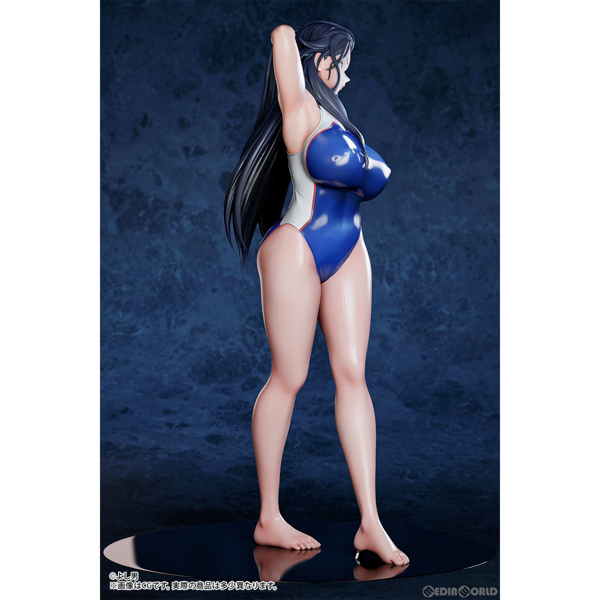 【新品即納】[FIG] よし男 イラスト「女上司」競泳水着ver. 1/4 完成品 フィギュア B´full FOTS JAPAN(ビーフルフォトスジャパン) (20221201)