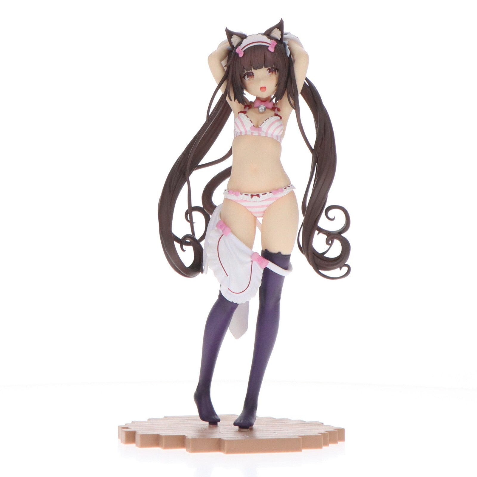 【中古即納】[FIG] PLUM SHOP限定特典付属 ショコラ～着替えのひと時～ ネコぱら 1/7 完成品 フィギュア(PF200) PLUM(プラム)(20220731)