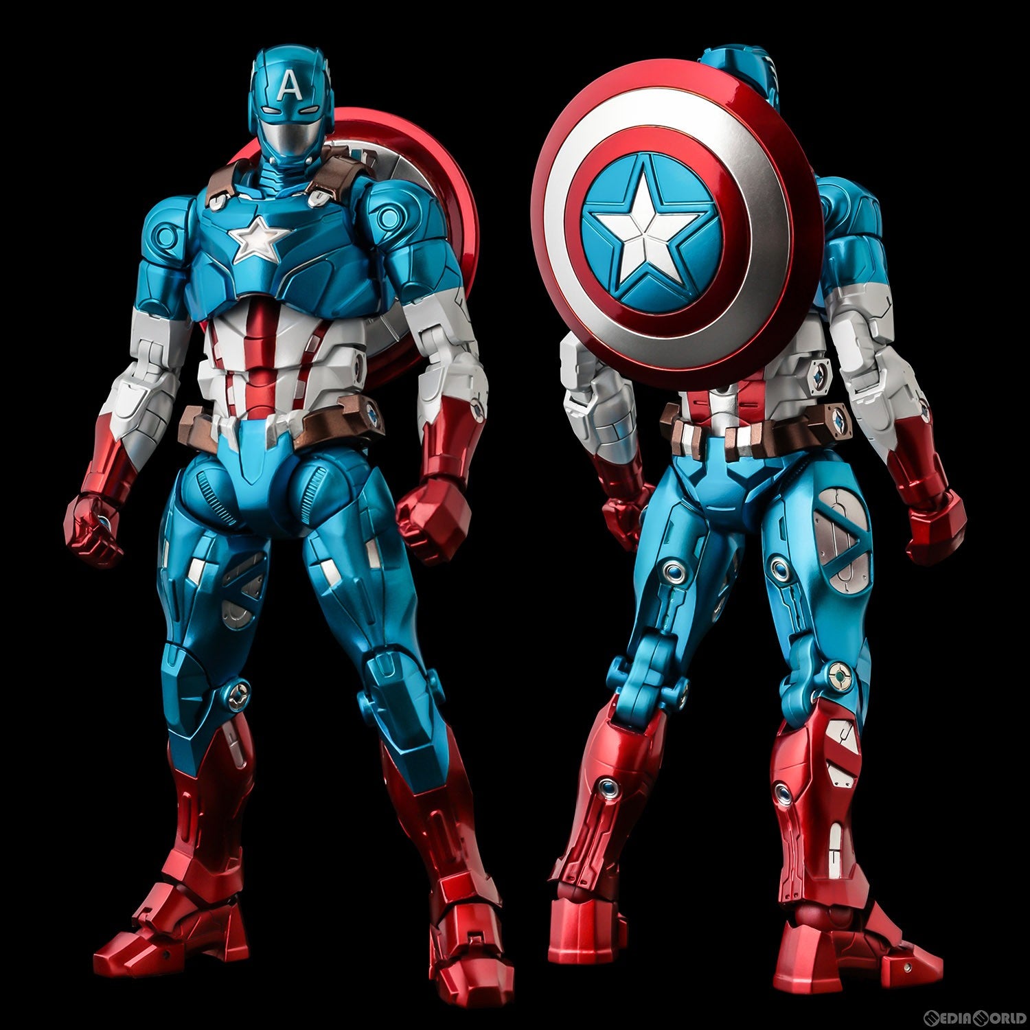 【新品即納】[FIG] (再販)FIGHTING ARMOR(ファイティングアーマー) キャプテン・アメリカ MARVEL(マーベル) 完成品 可動フィギュア 千値練(せんちねる)(20230205)