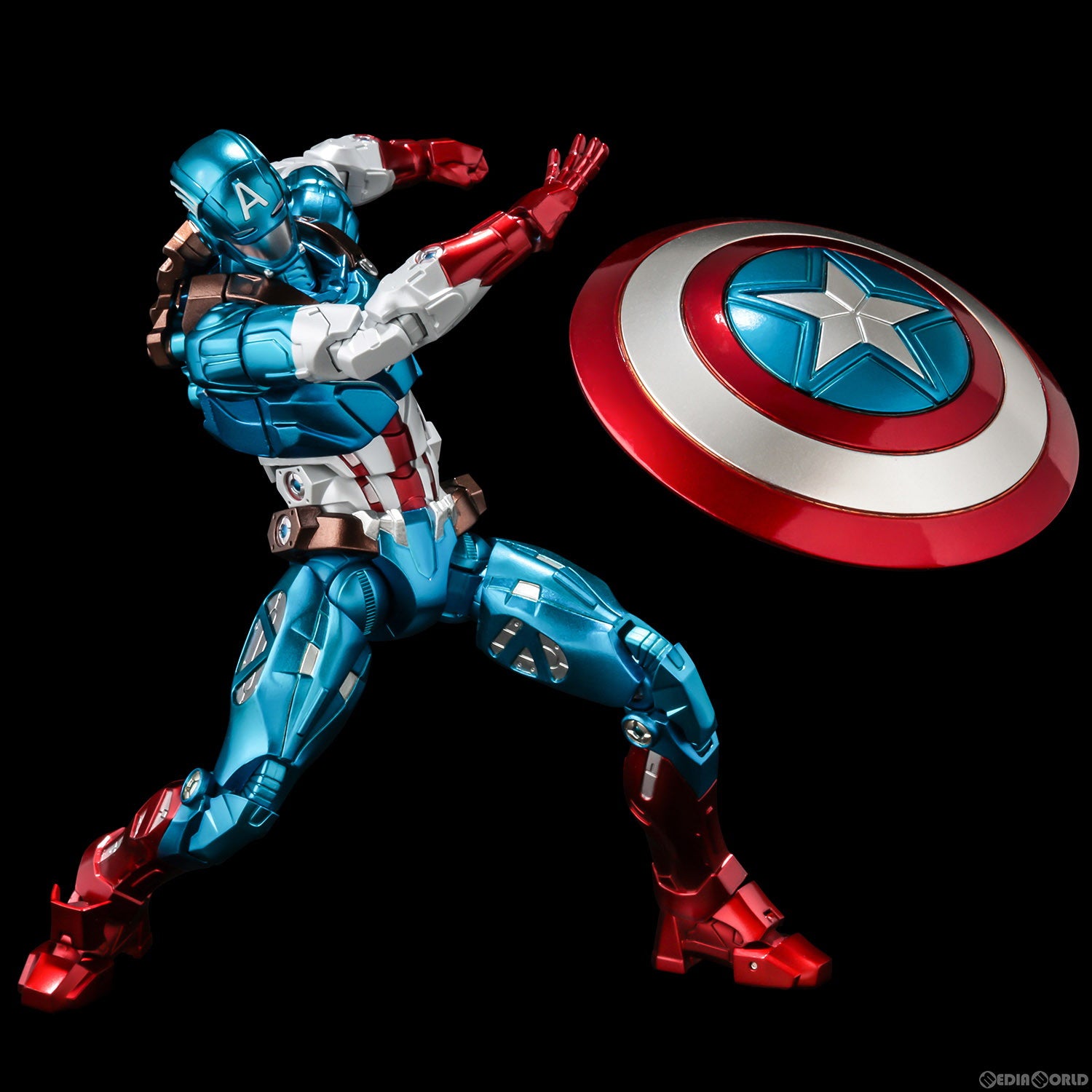 【新品即納】[FIG] (再販)FIGHTING ARMOR(ファイティングアーマー) キャプテン・アメリカ MARVEL(マーベル) 完成品 可動フィギュア 千値練(せんちねる)(20230205)
