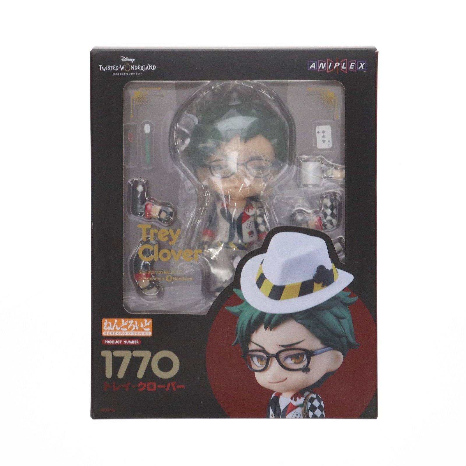 【中古即納】[FIG] ねんどろいど トレイ・クローバー 「ディズニー ツイステッドワンダーランド」 GOODSMILE ONLINE SHOP&ANIPLEX+限定 フィギュア アニプレックス/オランジュ・ルージュ(20220731)