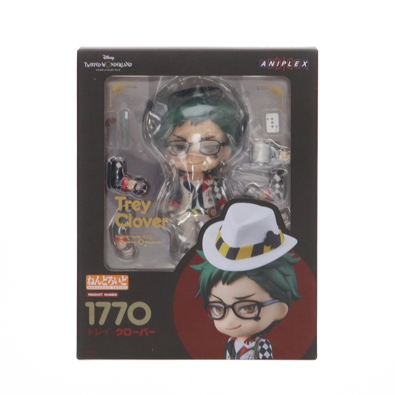 【中古即納】[FIG] [特典付き] ねんどろいど トレイ・クローバー 「ディズニー ツイステッドワンダーランド」 GOODSMILE ONLINE SHOP&ANIPLEX+限定 フィギュア アニプレックス/オランジュ・ルージュ(20220731)