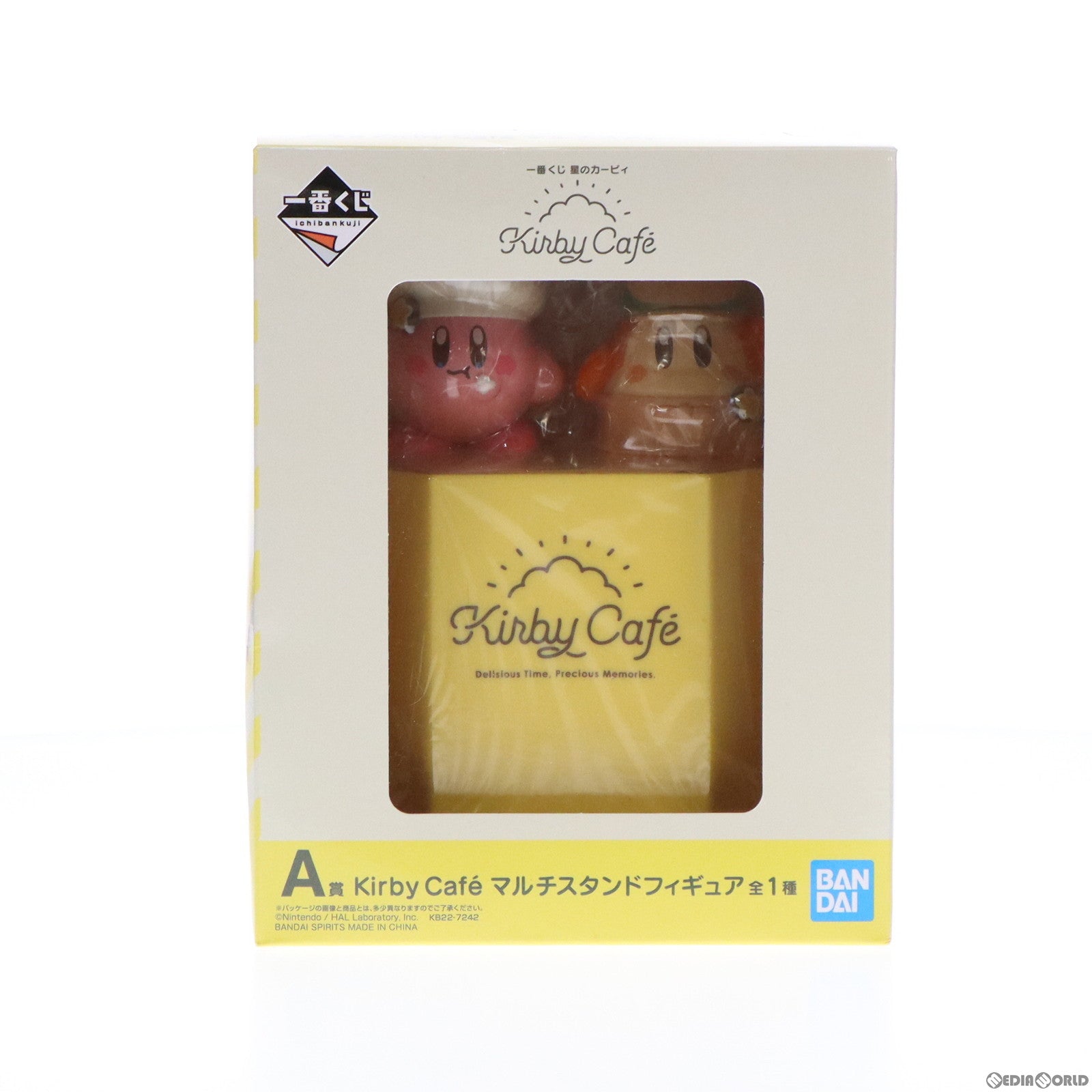 【中古即納】[FIG] A賞 カービィ&ワドルディ Kirby Cafe マルチスタンド 一番くじ 星のカービィ Kirby Cafe フィギュア プライズ(62345) バンダイスピリッツ(20220730)