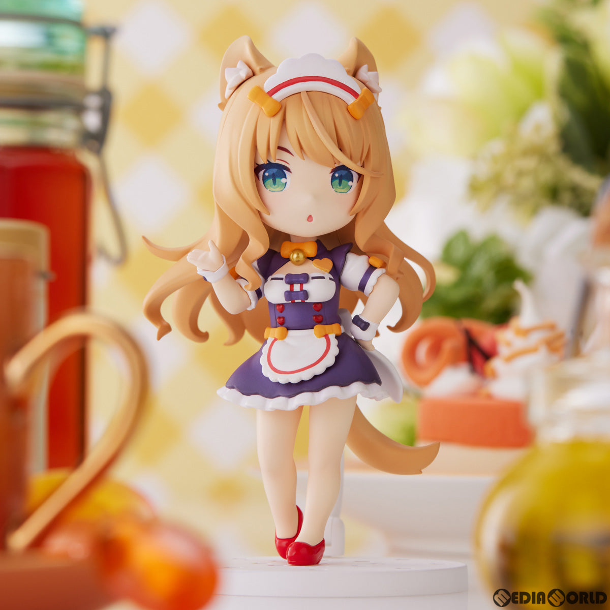 【新品即納】[FIG] (再販) ミニフィギュア100! メイプル ネコぱら 完成品 フィギュア(PF197) PLUM(プラム) (20240831)