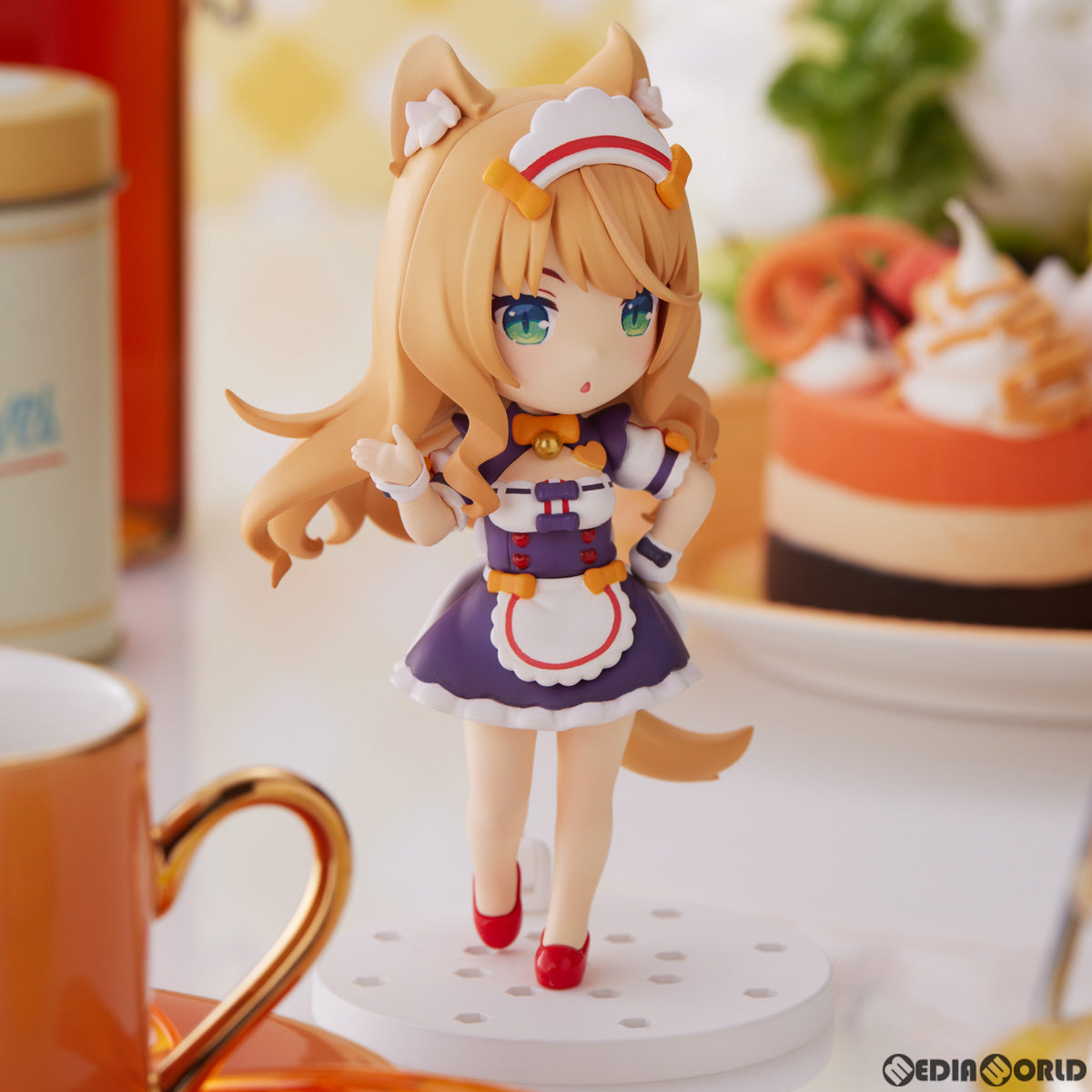 【新品即納】[FIG] (再販) ミニフィギュア100! メイプル ネコぱら 完成品 フィギュア(PF197) PLUM(プラム) (20240831)