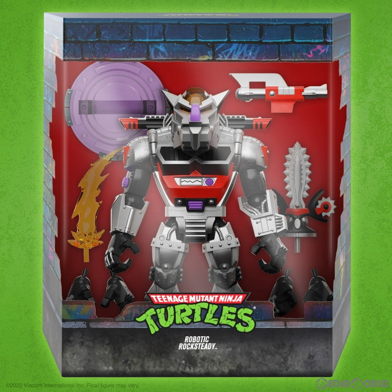 【新品即納】[FIG] ロボット ロックステディ ティーンエイジ・ミュータント・ニンジャ・タートルズ TMNT wave 8 アルティメイト 7インチ アクションフィギュア スーパー7(20230930)