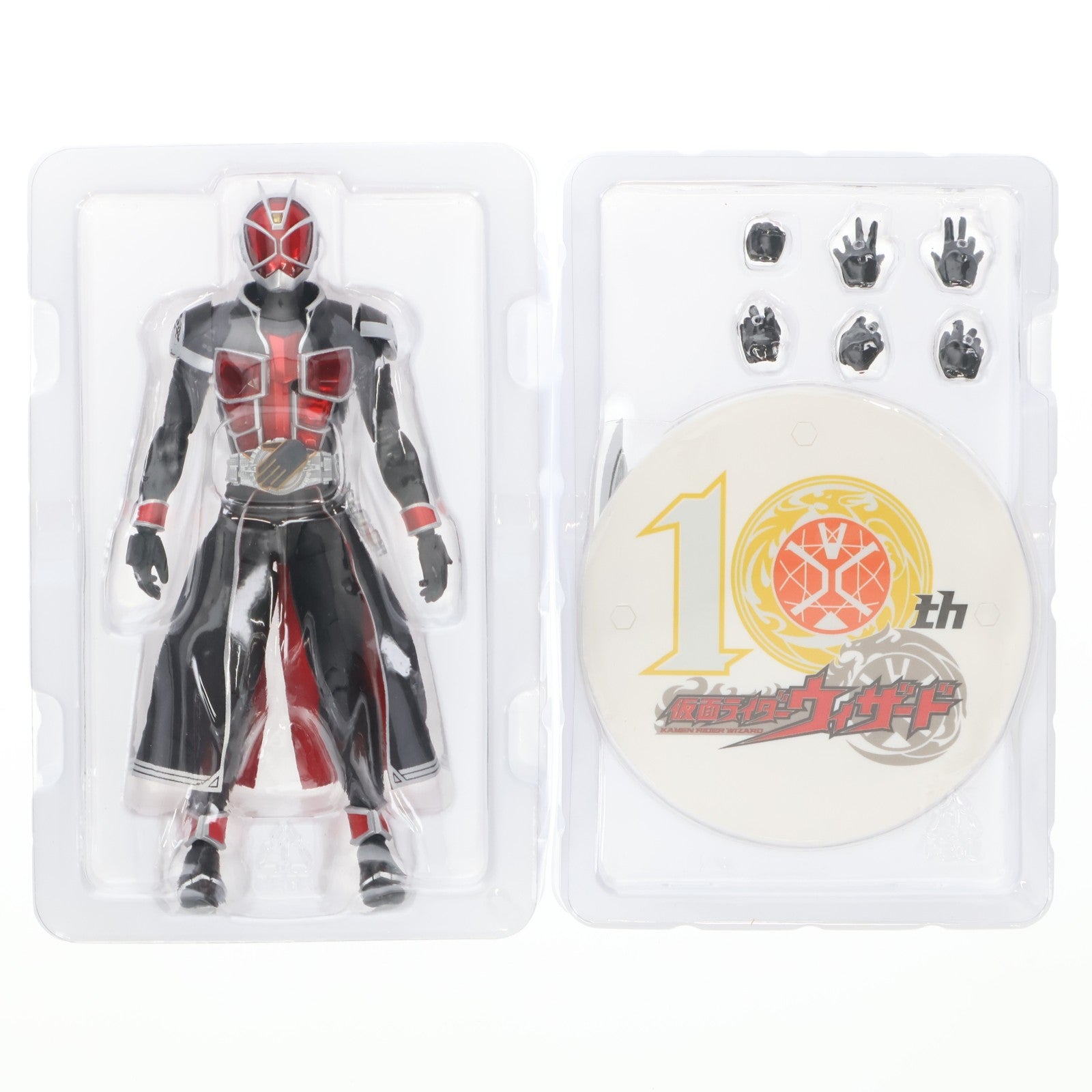 【中古即納】[FIG] S.H.Figuarts(フィギュアーツ) 真骨彫製法 仮面ライダーウィザード フレイムスタイル 10th Anniversary Ver. 完成品 可動フィギュア バンダイスピリッツ(20230120)
