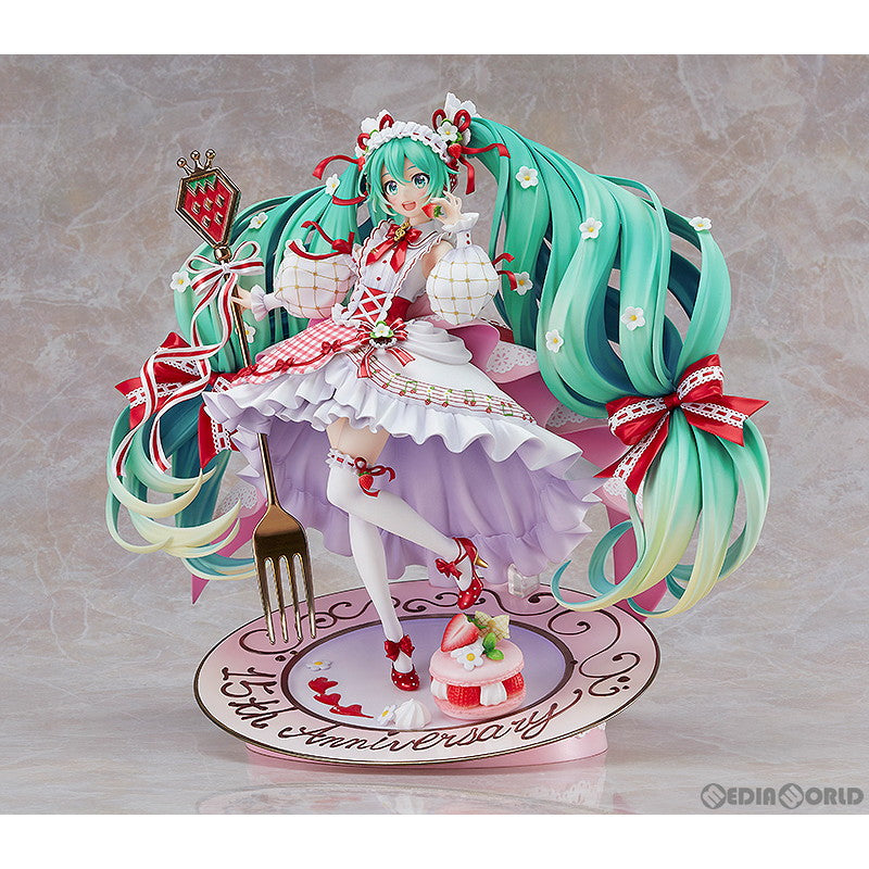 【新品即納】[FIG]初音ミク 15th Anniversary Ver. キャラクター・ボーカル・シリーズ01 初音ミク 1/7 完成品 フィギュア グッドスマイルカンパニー(20231228)