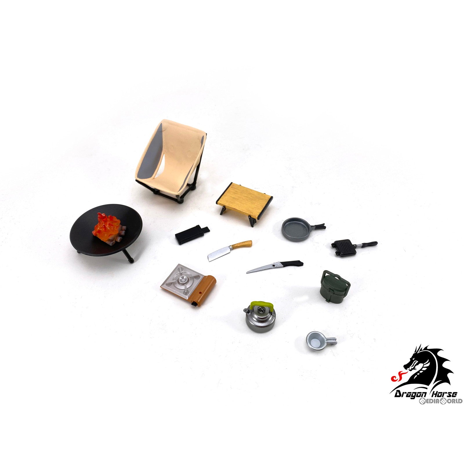 【新品即納】[FIG] 1/12スケールキャンプ装備セットB フィギュア用アクセサリ(DH-E004) Dragon Horse(ドラゴンホース) (20230217)