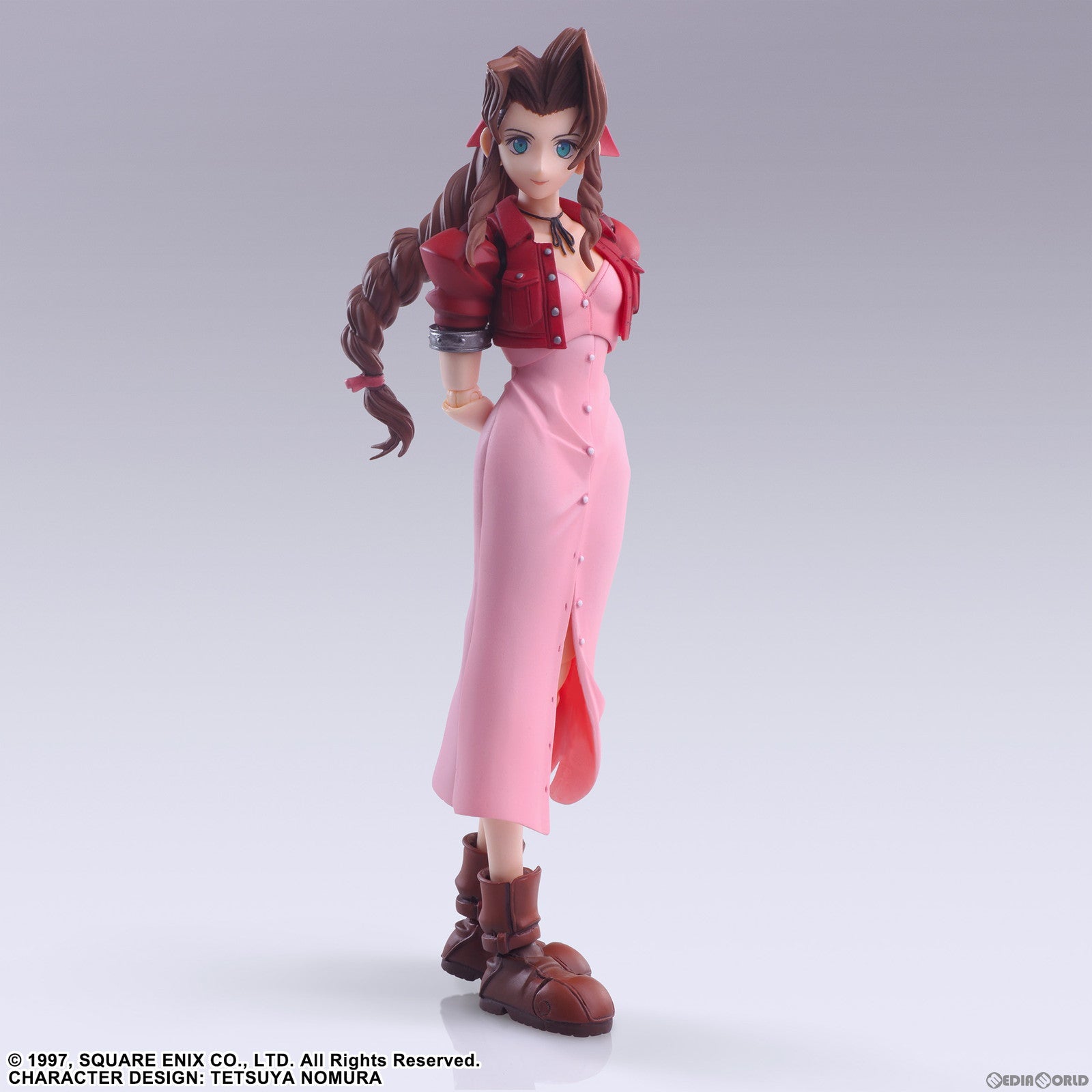 【中古即納】[FIG] 証明書交換券付属 BRING ARTS(ブリングアーツ) エアリス・ゲインズブール FINAL FANTASY VII(ファイナルファンタジー7) 完成品 可動フィギュア スクウェア・エニックス(20240412)