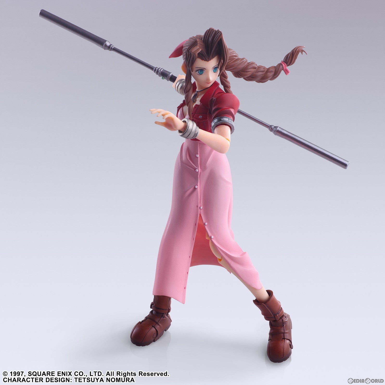 【中古即納】[FIG] 証明書交換券付属 BRING ARTS(ブリングアーツ) エアリス・ゲインズブール FINAL FANTASY VII(ファイナルファンタジー7) 完成品 可動フィギュア スクウェア・エニックス(20240412)
