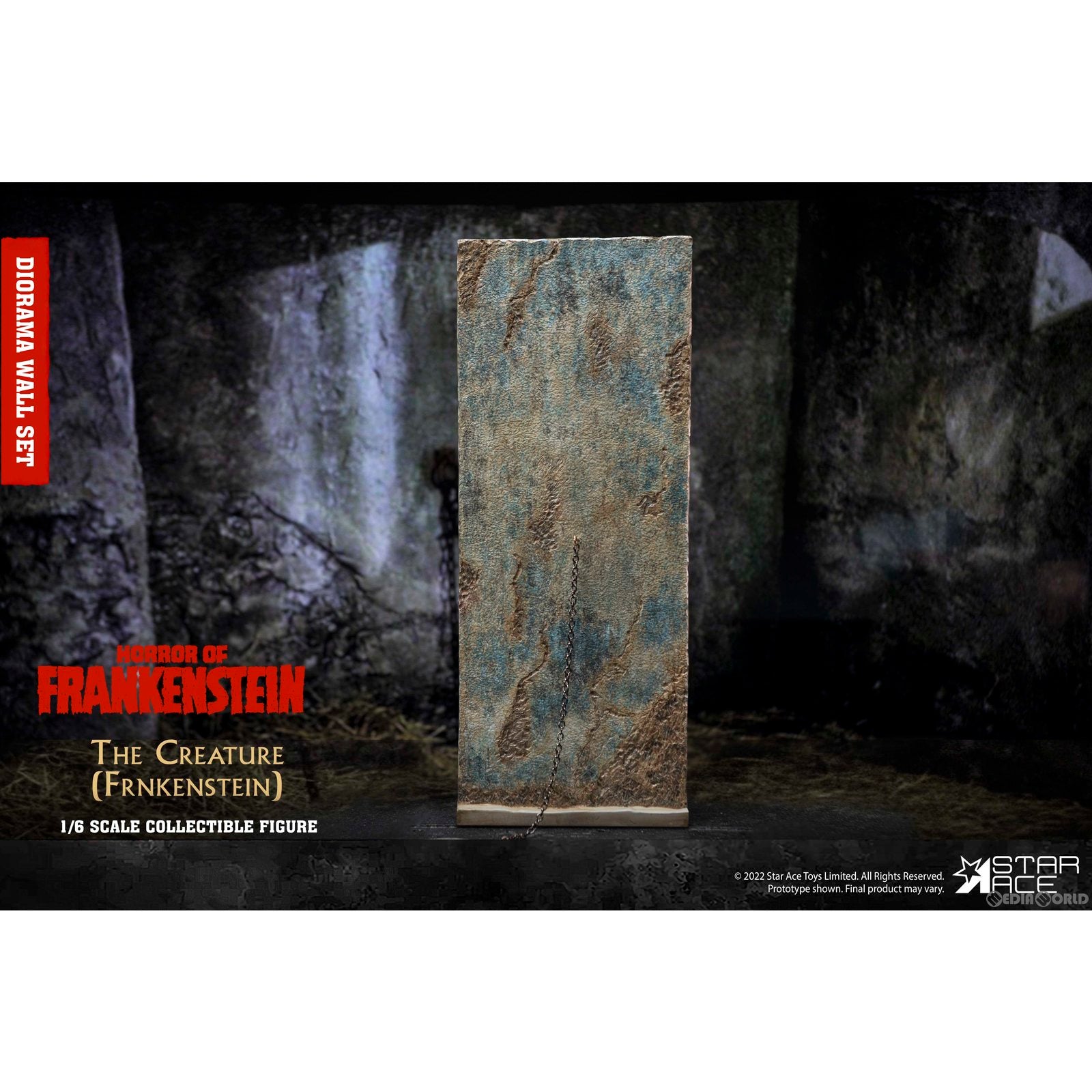 【新品即納】[FIG] フランケンシュタイン ジオラマ ウォール セット The Horror of Frankenstein(フランケンシュタインの恐怖) 1/6 フィギュア用アクセサリ スターエーストイズ/エクスプラス(20230331)