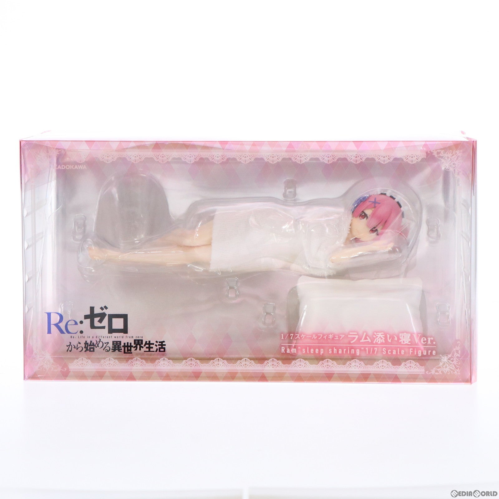 【中古即納】[FIG] カドカワストア特典付属 ラム添い寝Ver. Re:ゼロから始める異世界生活 1/7 完成品 フィギュア KADOKAWA(カドカワ)(20180831)