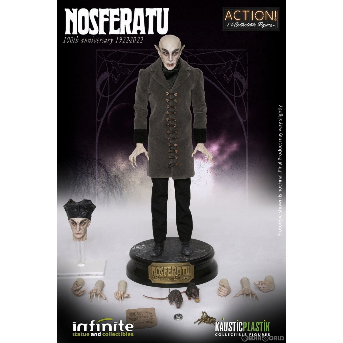 【新品即納】[FIG] オルロック伯爵 吸血鬼ノスフェラトゥ 1/6 アクションフィギュア インフィニティスタチュー(20230830)