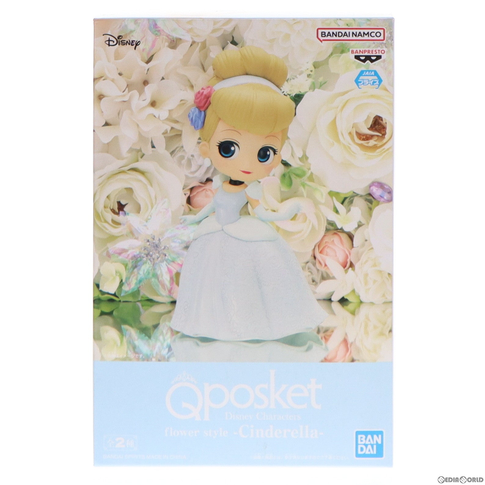 【中古即納】[FIG] シンデレラ B(衣装淡) Q posket Disney Characters flower style -Cinderella- フィギュア プライズ(2605133) バンプレスト(20221010)