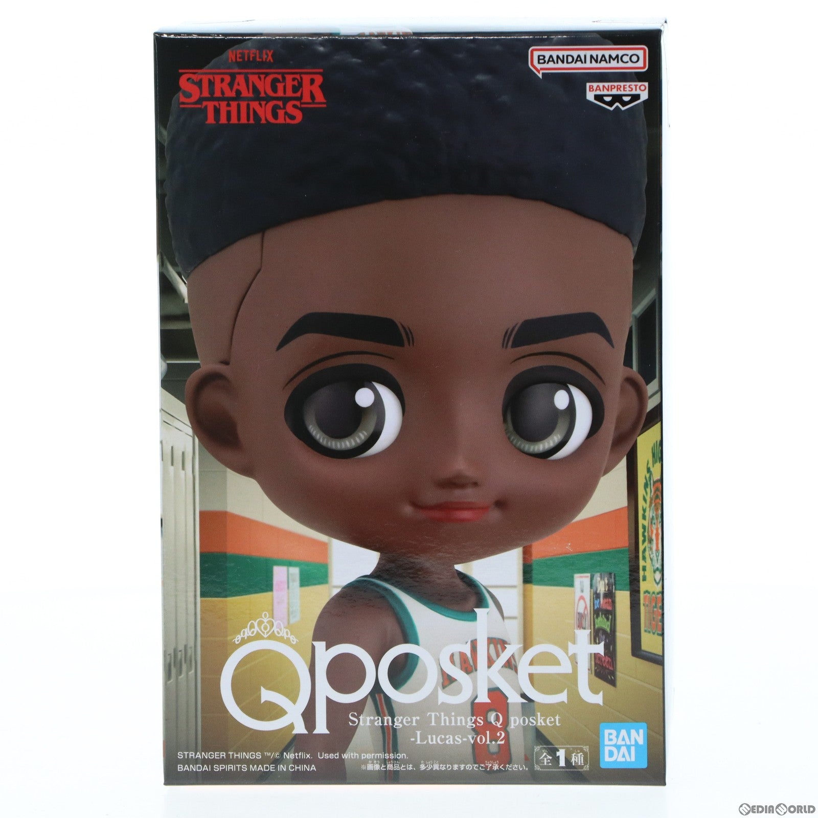 【中古即納】[FIG] ルーカス ストレンジャー・シングス 未知の世界 Q posket-Lucas-vol.2 フィギュア プライズ(2624438) バンプレスト(20221031)