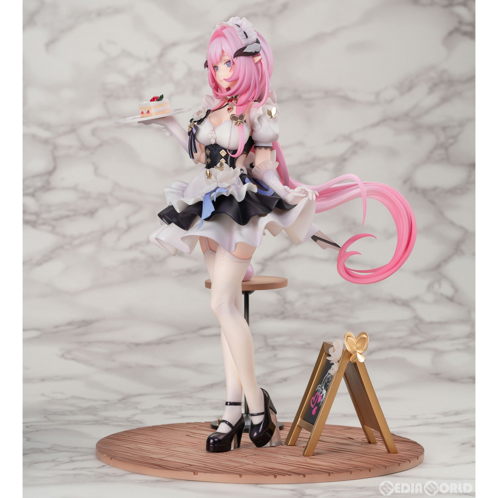 新品即納】[FIG]予約特典付属 エリシア ピンクのメイドさん♪Ver. 崩壊 